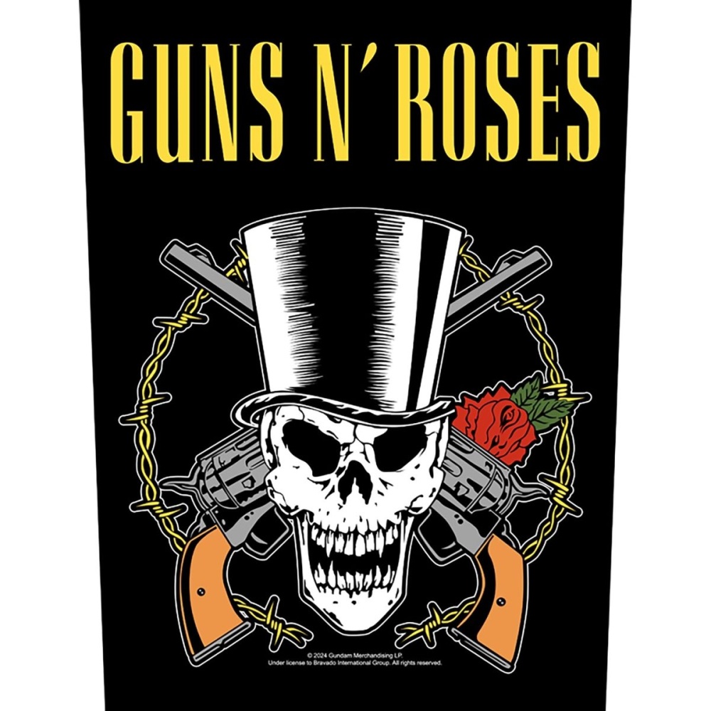 Guns n Roses Skull & Guns Back Patch