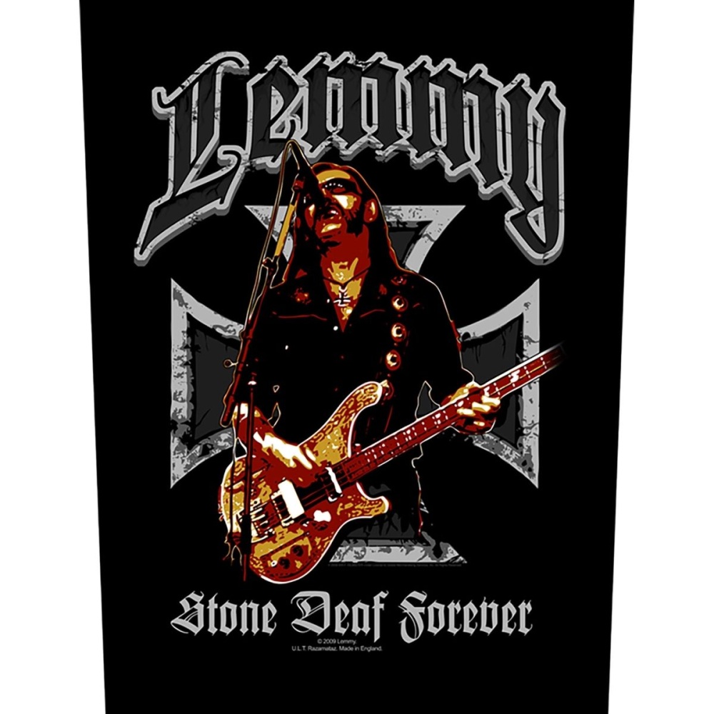 Lemmy Stone Deaf Forever Back Patch