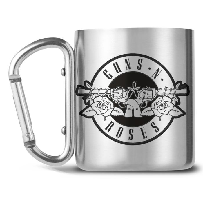 Guns n Roses Bullet Logo Carabiner Clip Metal Mug