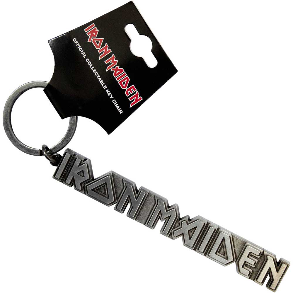 Iron Maiden Logo Metal Keyring