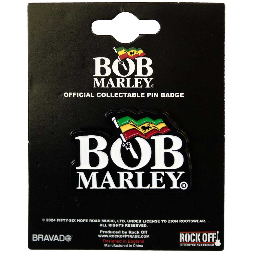 Bob Marley Logo Pin Badge