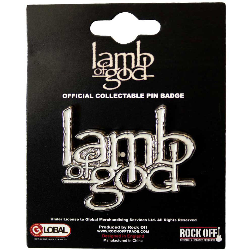 Lamb of God Logo Pin Badge