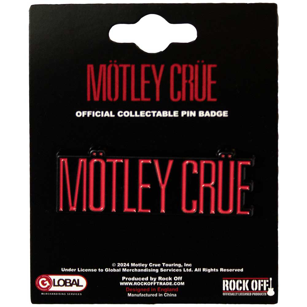 Motley Crue Logo Pin Badge