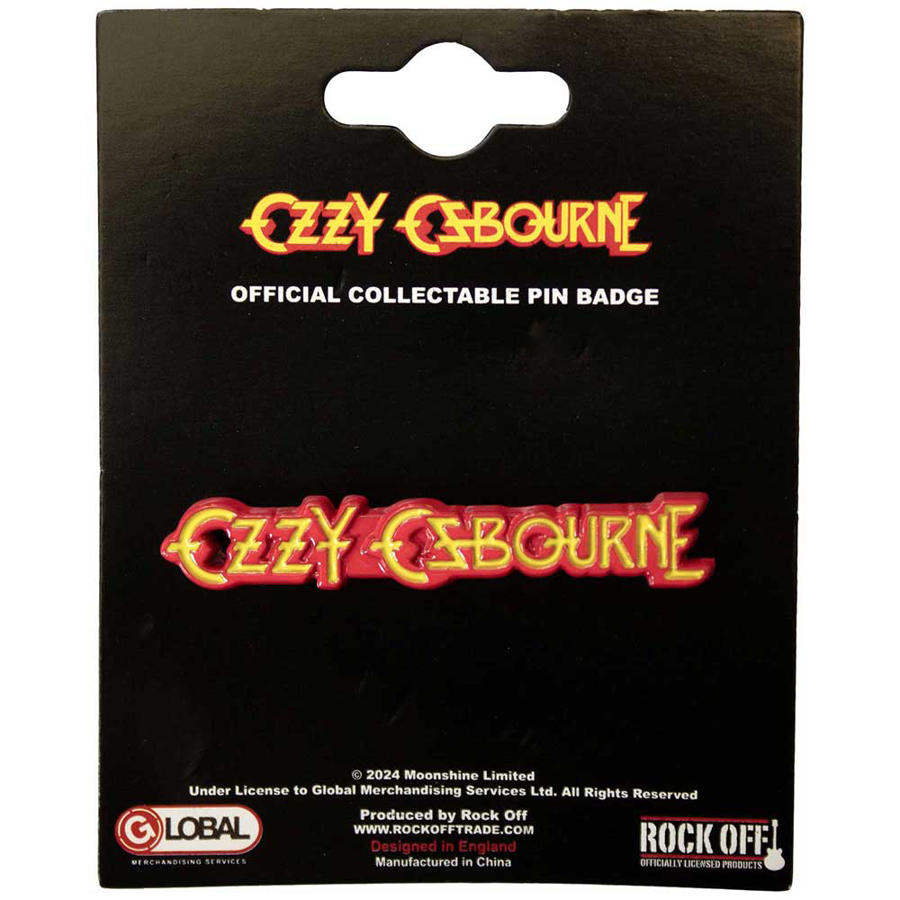 Ozzy Osbourne Logo Pin Badge