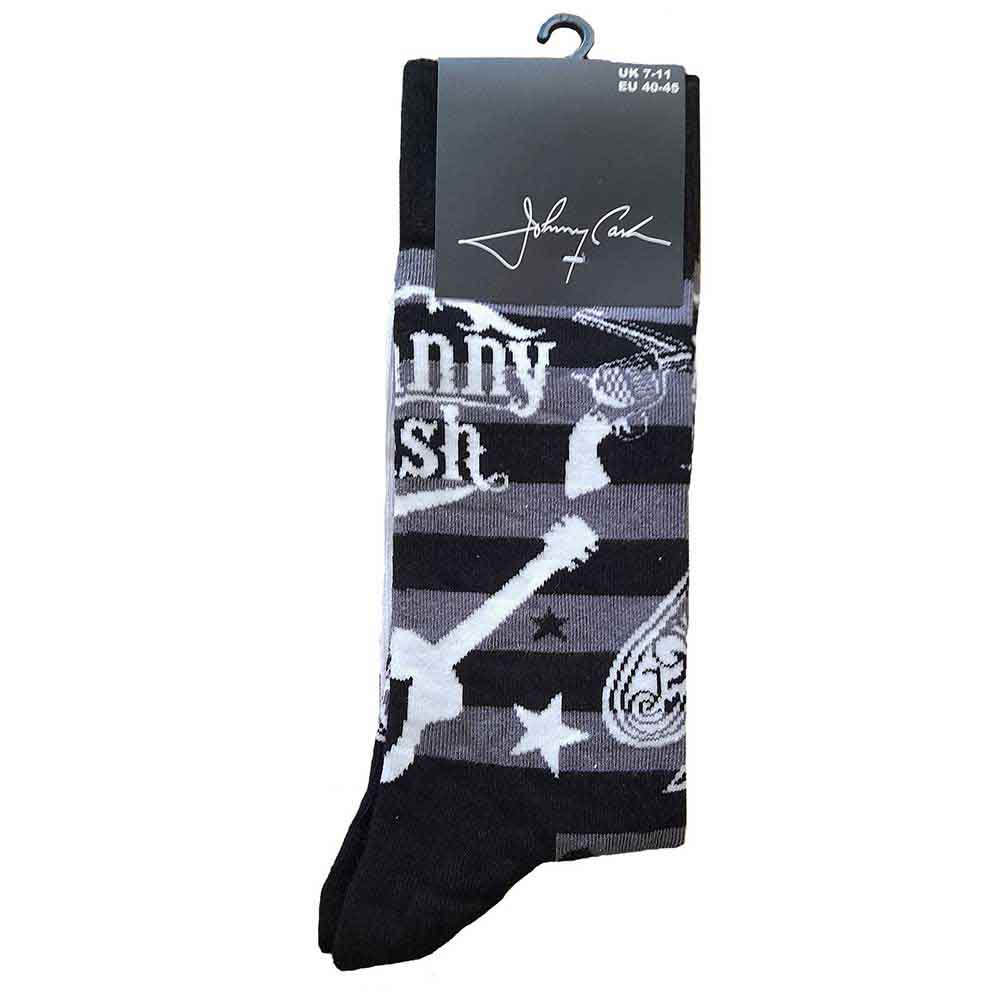 Johnny Cash Guitars & Guns Socks (7-11)