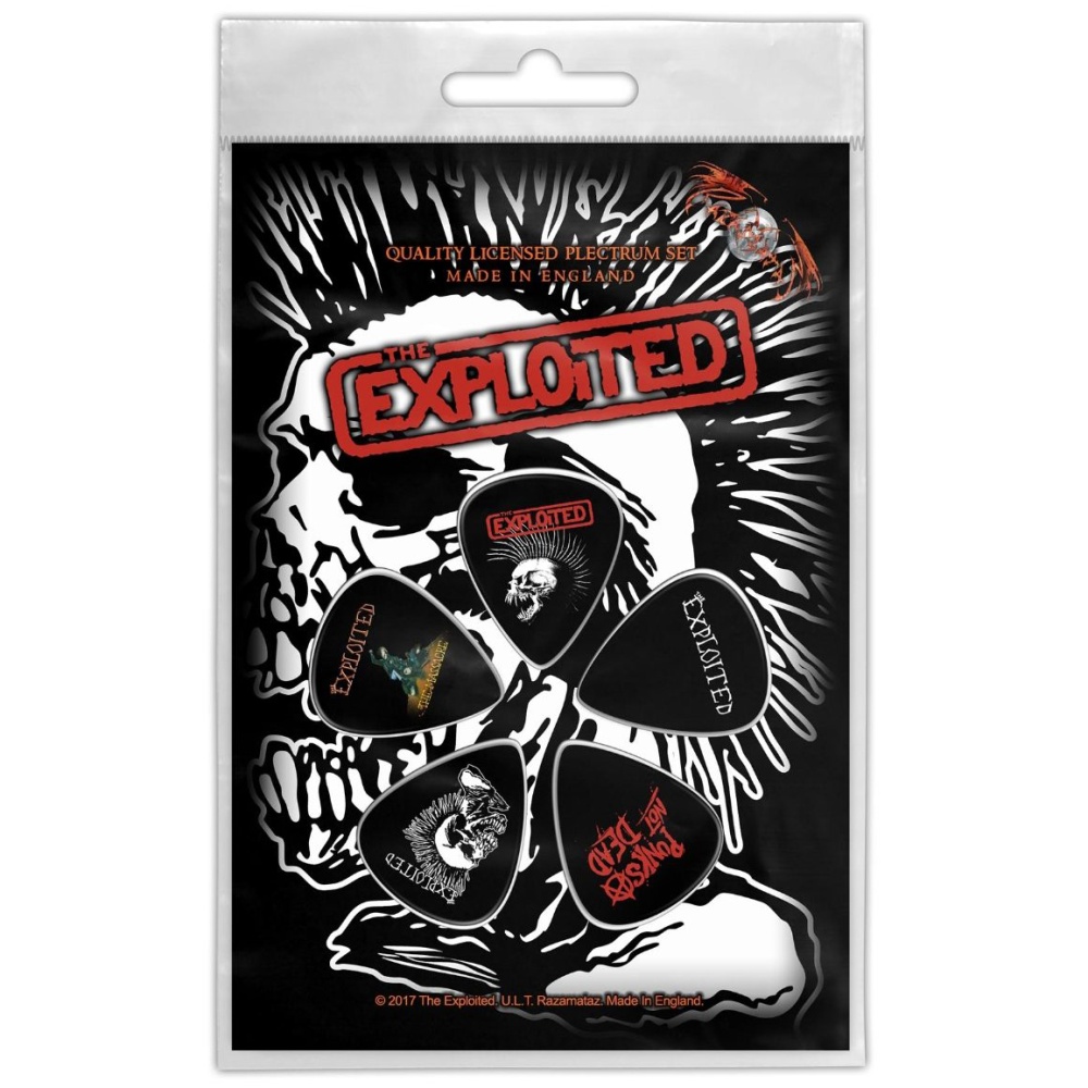 The Exploited Skull Plectrum Set