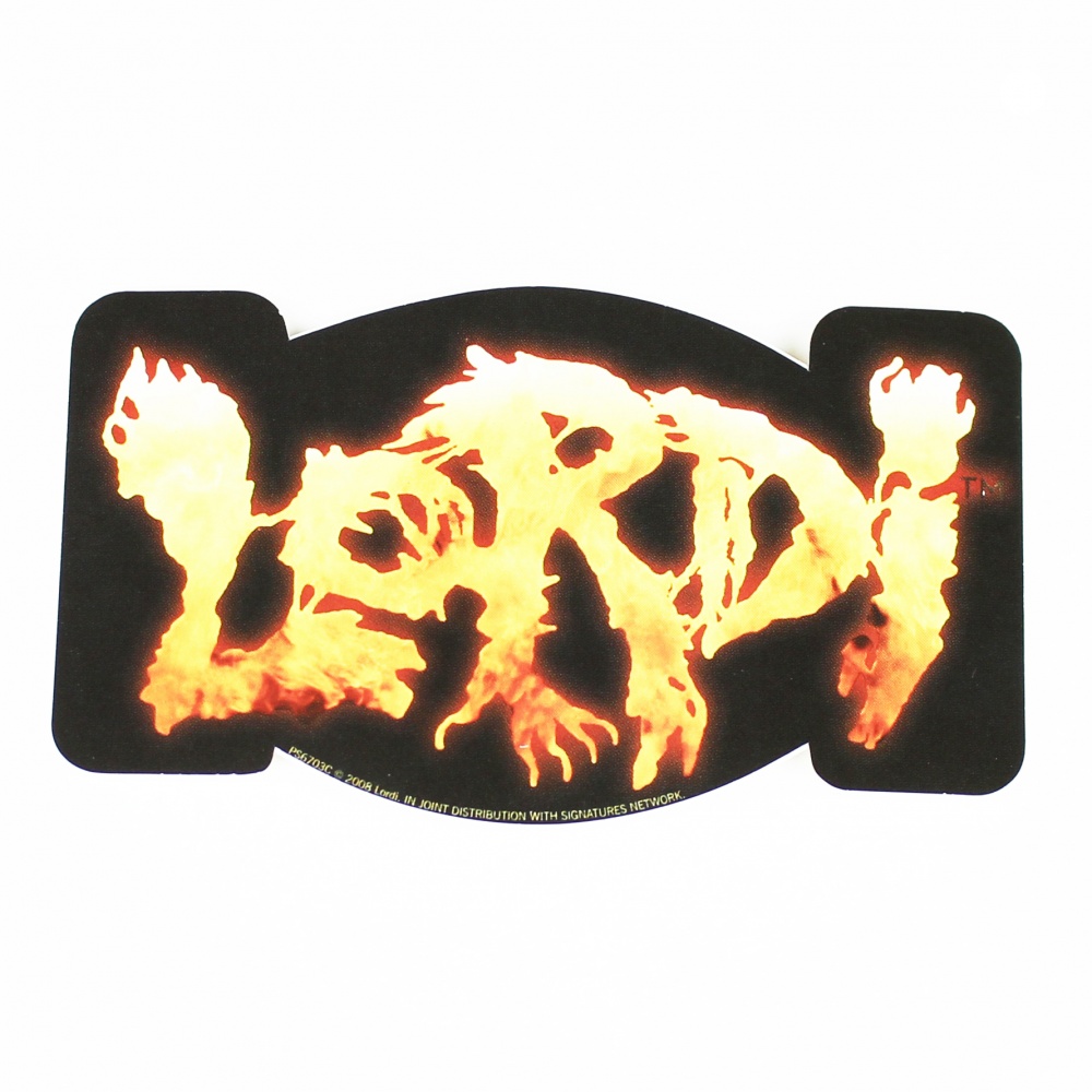 Lordi Flames Logo Vinyl Sticker