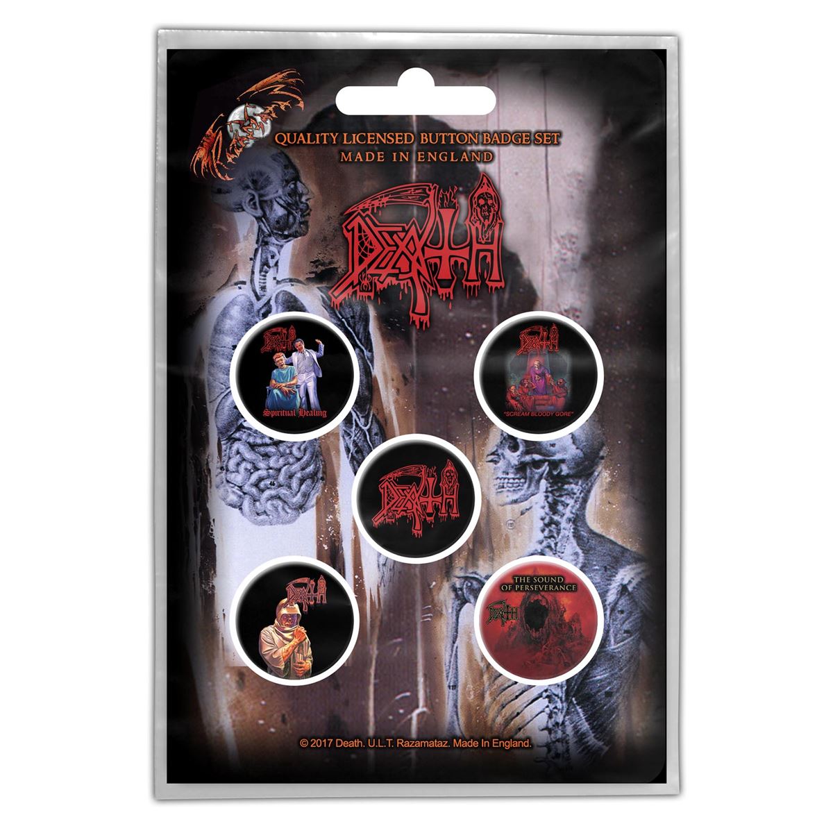 Death Albums Button Badge Set