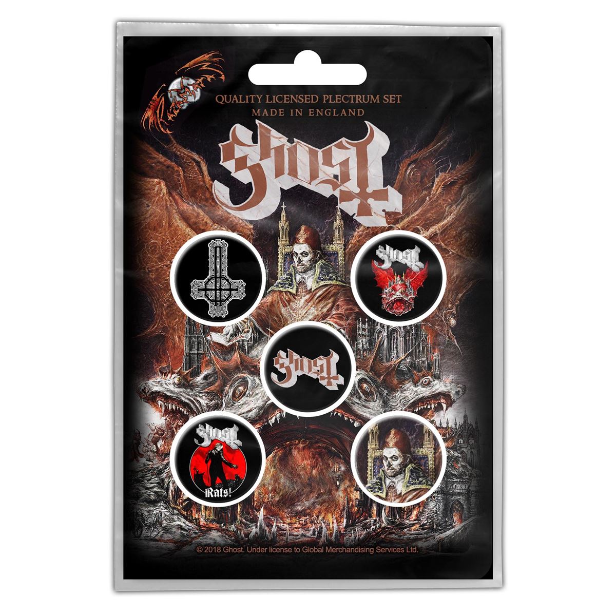 Ghost Prequelle Button Badge Set