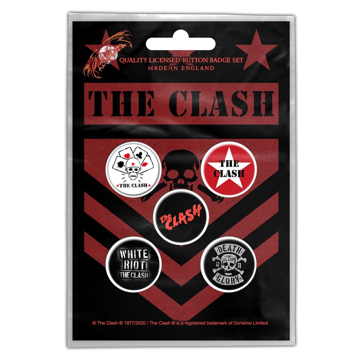 The Clash London Calling Button Badge Set