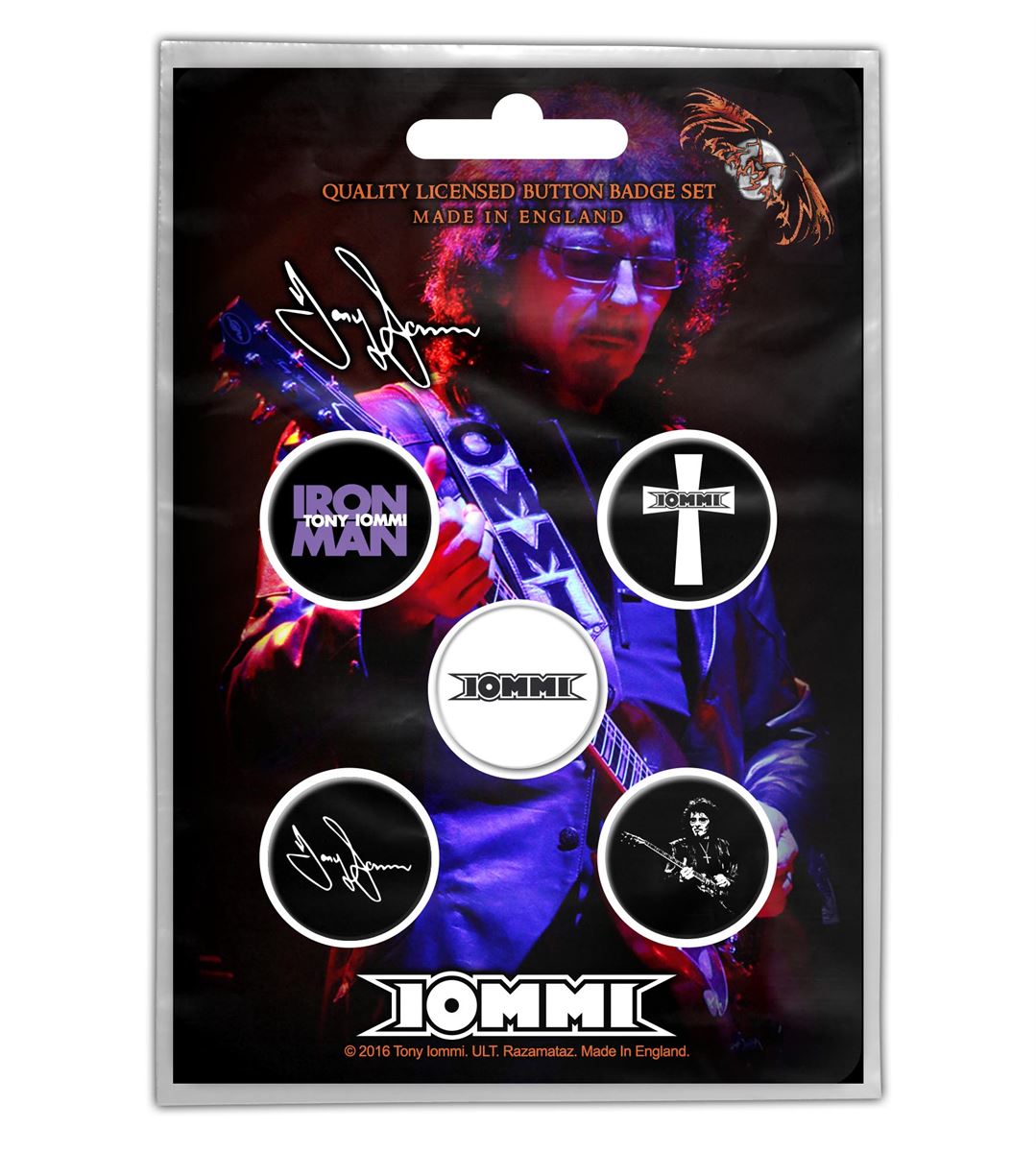 Tony Iommi Button Badge Set