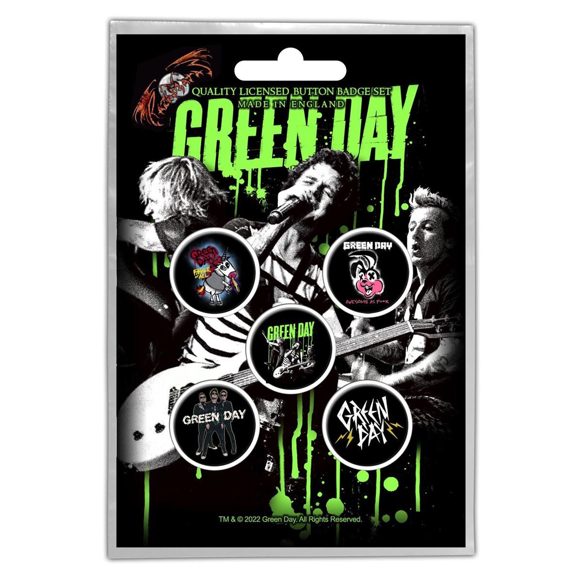 Green Day Revolution Button Badge Set