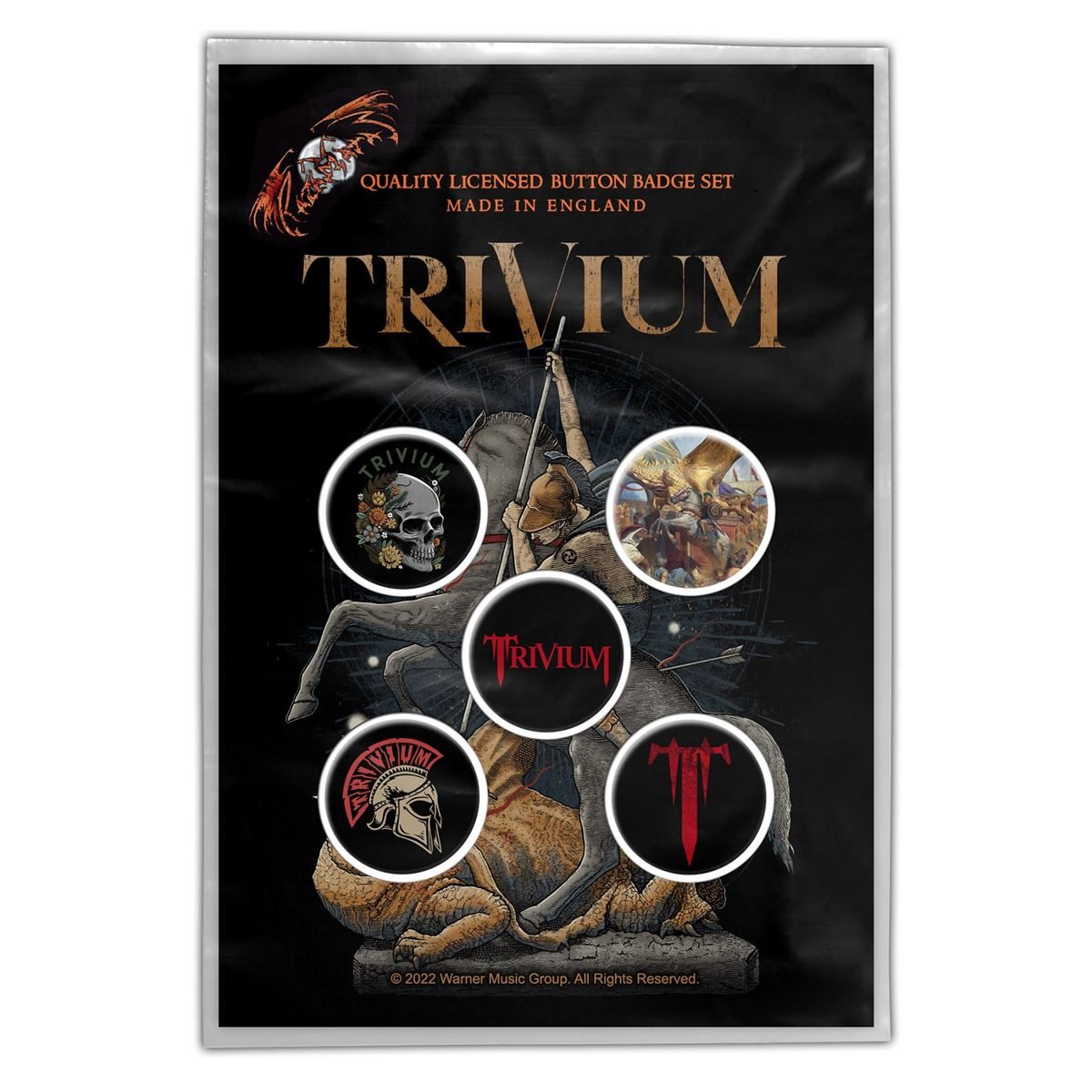 Trivium In The Court of The Dragon Button Badge Set