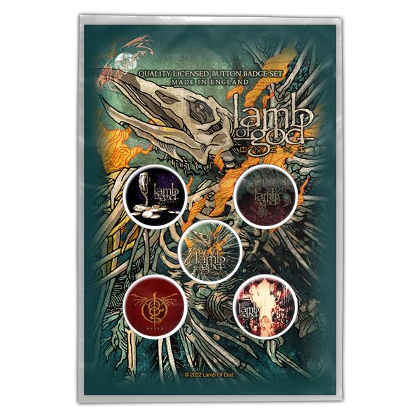 Lamb of God Omens Button Badge Set