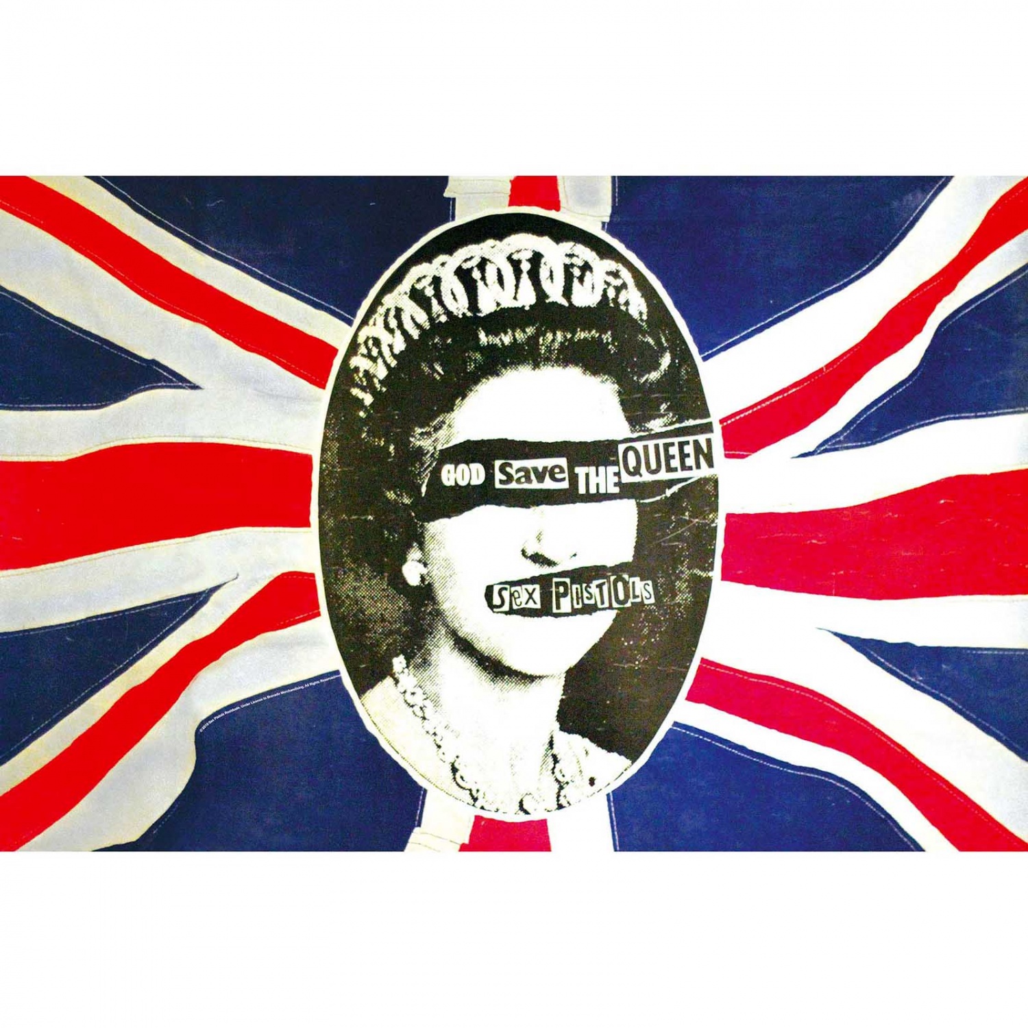 Sex Pistols God Save The Queen Poster Flag
