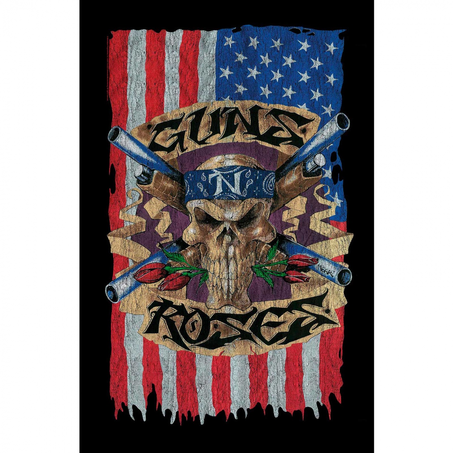 Guns n Roses USA Flag Poster Flag