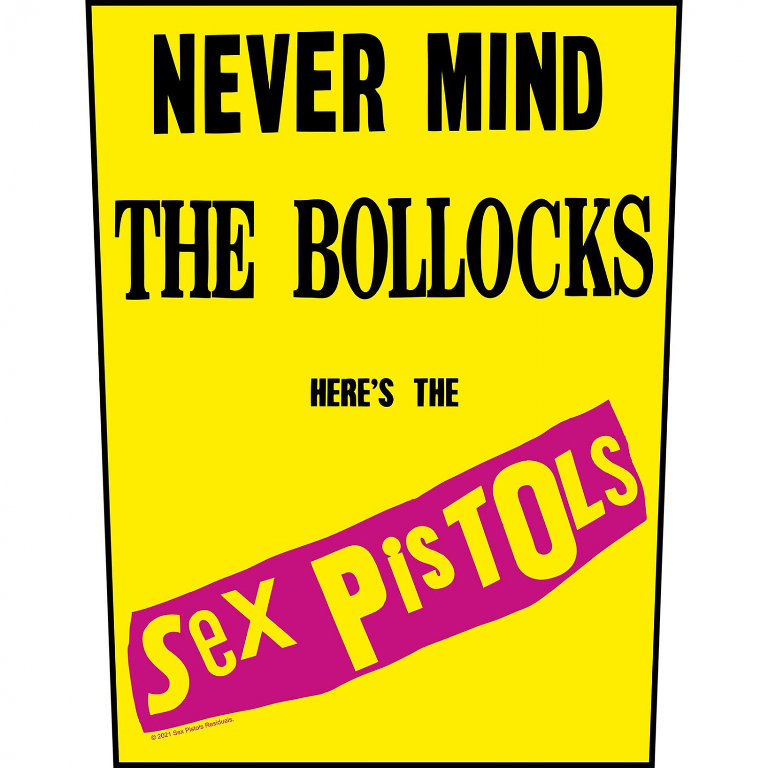 Sex Pistols Never Mind The Bollocks Back Patch