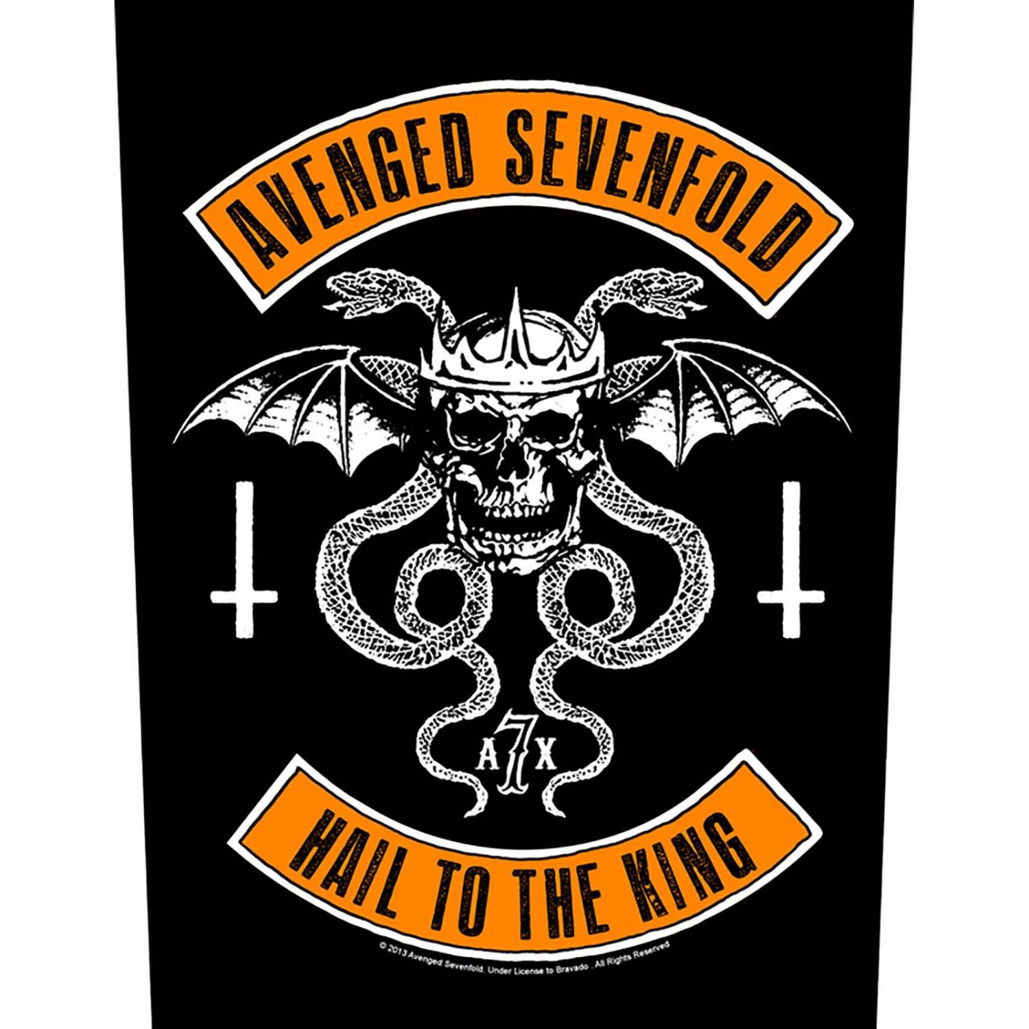 Avenged Sevenfold Hail To The King Biker Back Patch