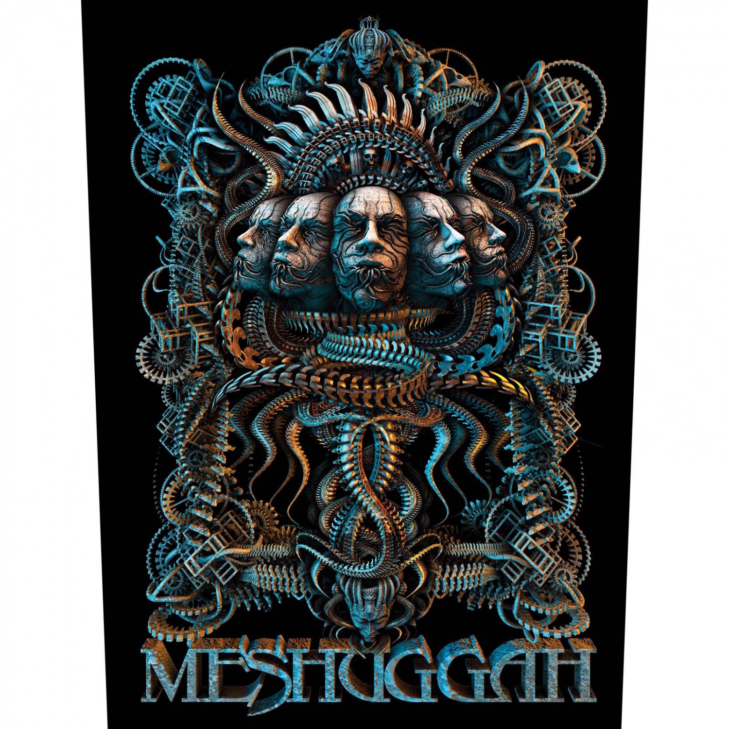 Meshuggah 5 Faces Back Patch