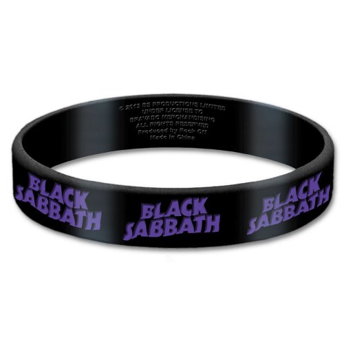 Black Sabbath Logo Gummy Wristband