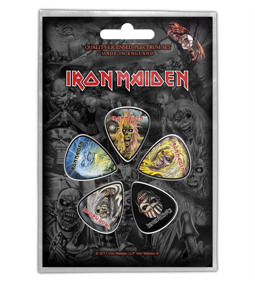 Iron Maiden The Faces of Eddie Plectrum Set