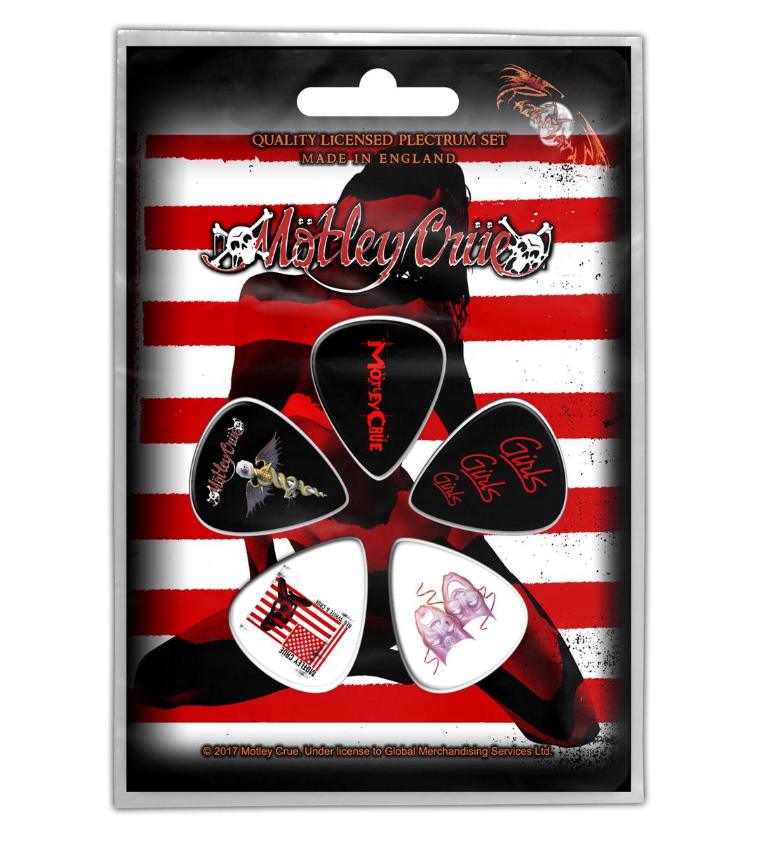 Motley Crue Red, White & Crue Plectrum Set