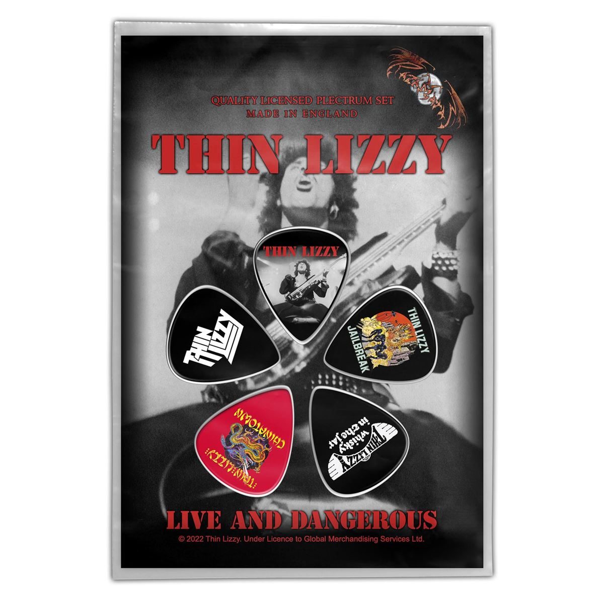 Thin Lizzy Live And Dangerous Plectrum Set