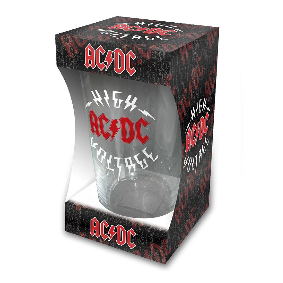 AC/DC High Voltage Beer Glass