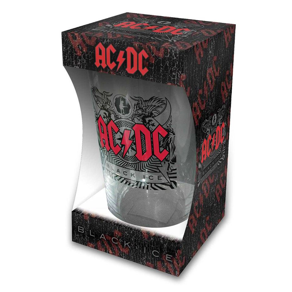 AC/DC Black Ice Beer Glass