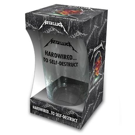 Metallica Hardwired... To Self-Destruct Beer Glass