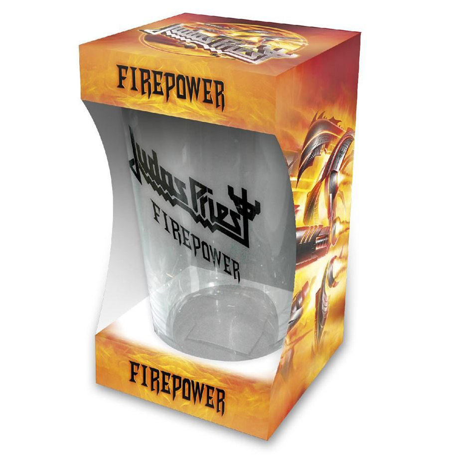 Judas Priest Firepower Beer Glass