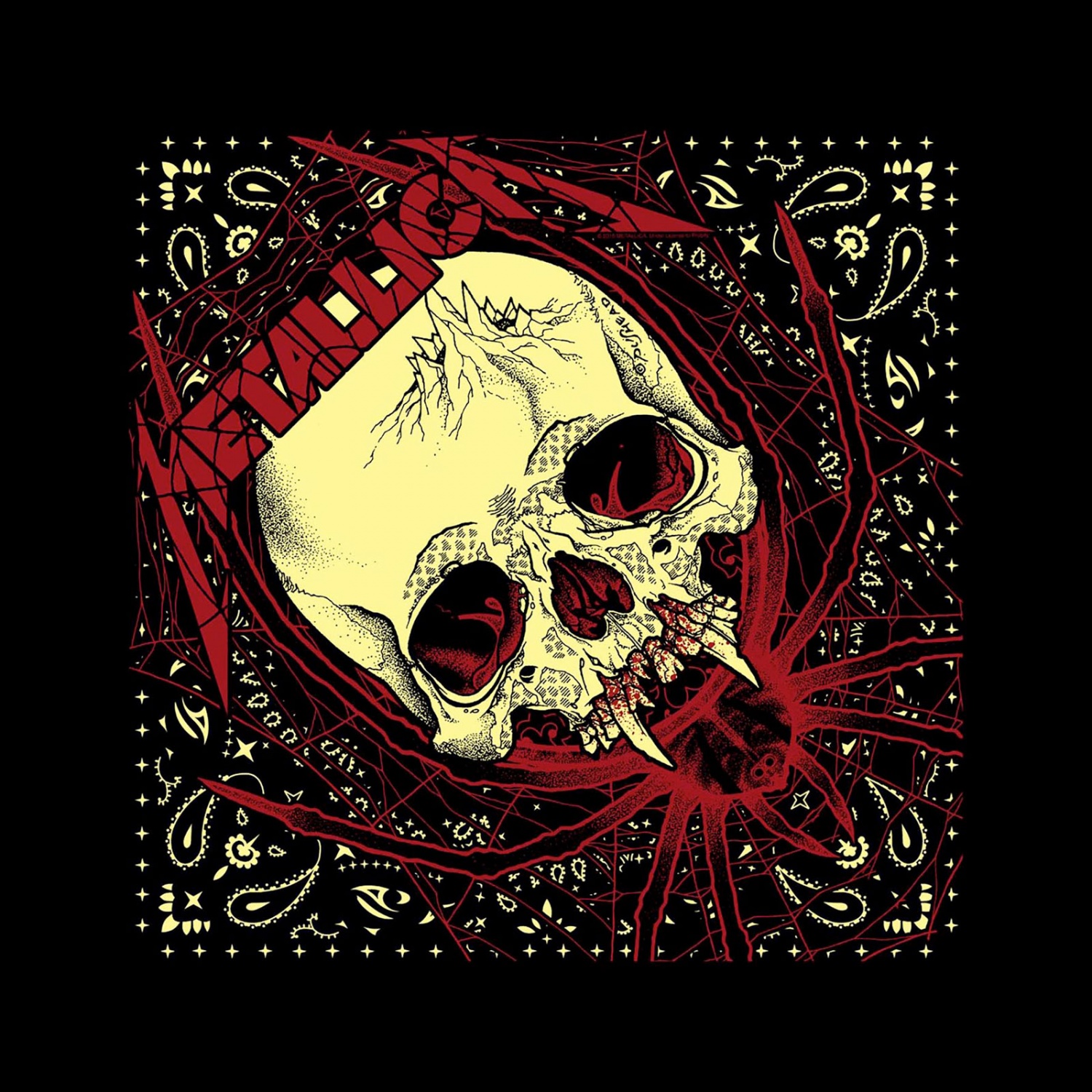 Metallica Spider Skull Logo Bandana