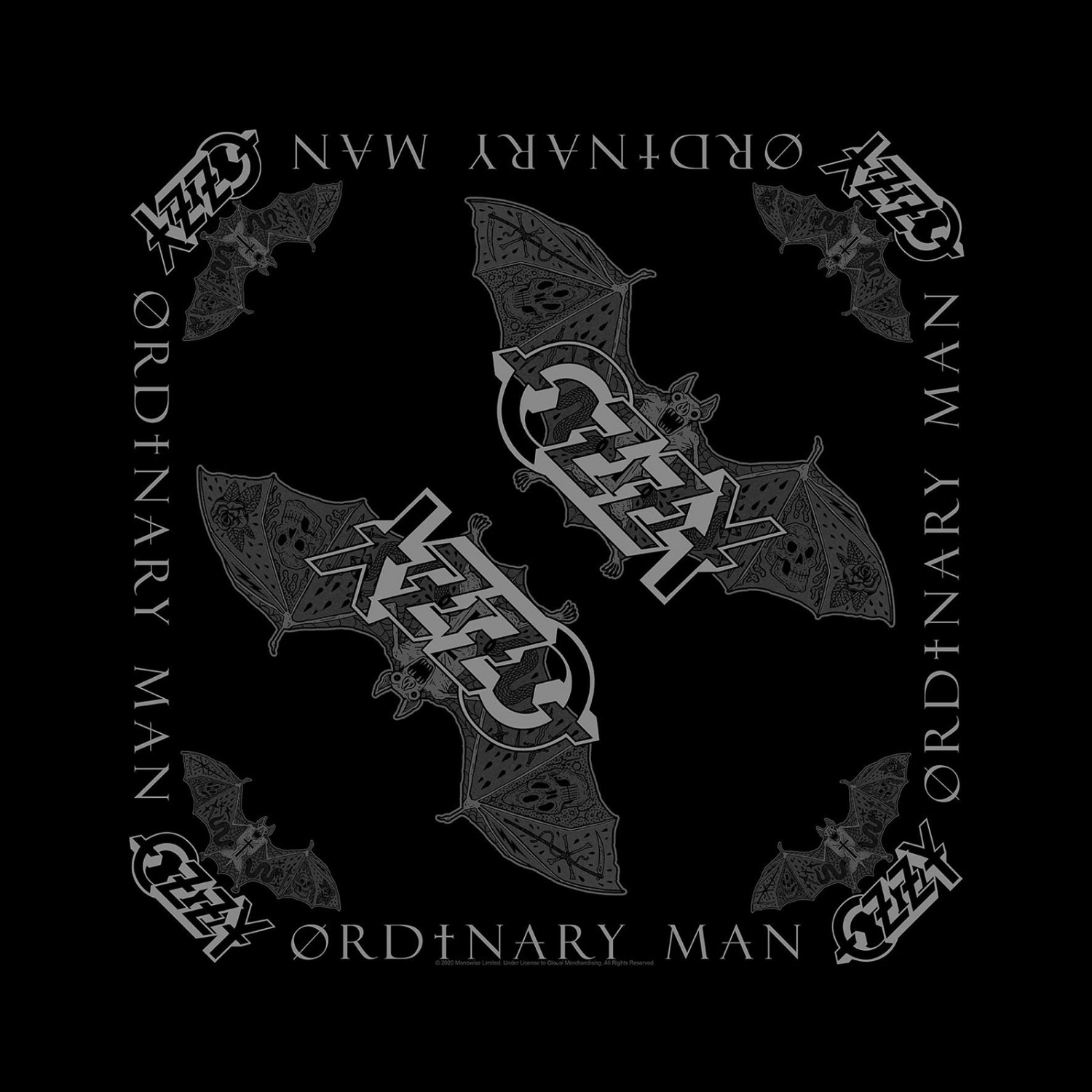 Ozzy Osbourne Ordinary Man Logo Bandana