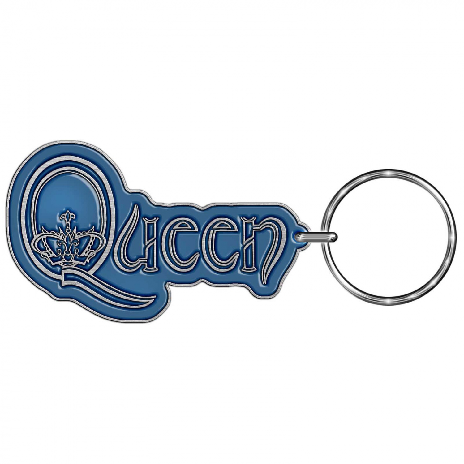 Queen Logo Metal Keyring