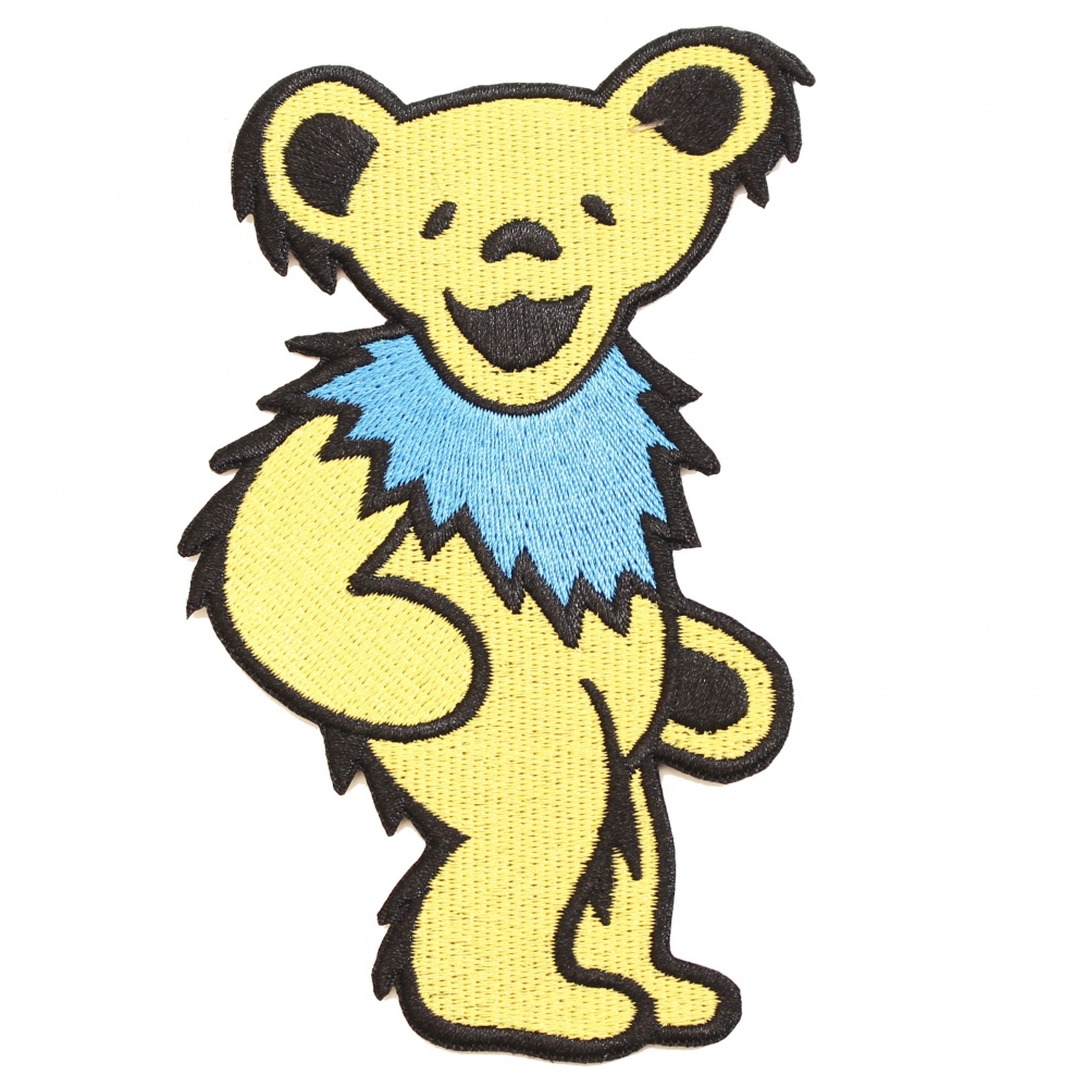 Grateful Dead Yellow Dancing Bear Patch