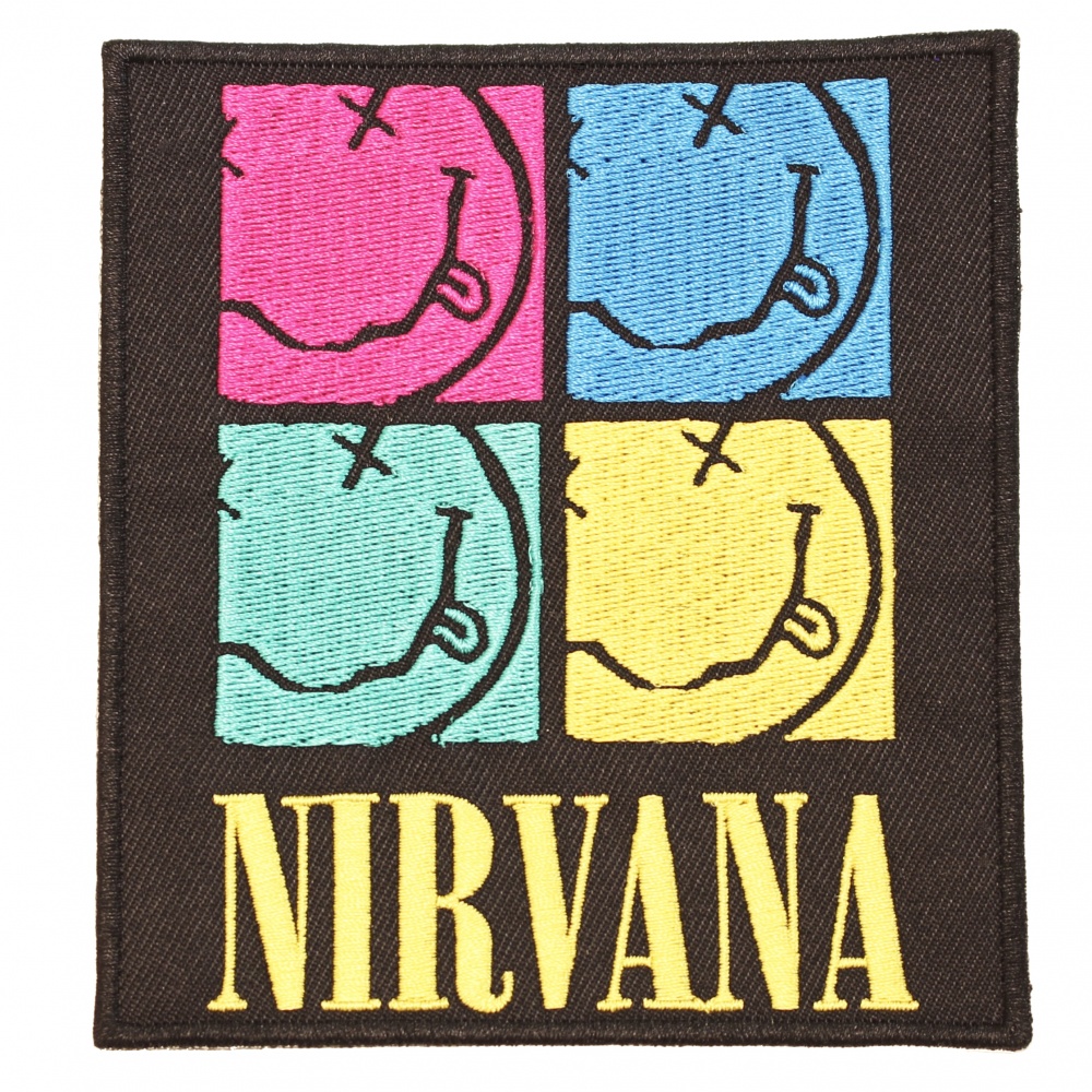 Nirvana Happy Face Squares Patch