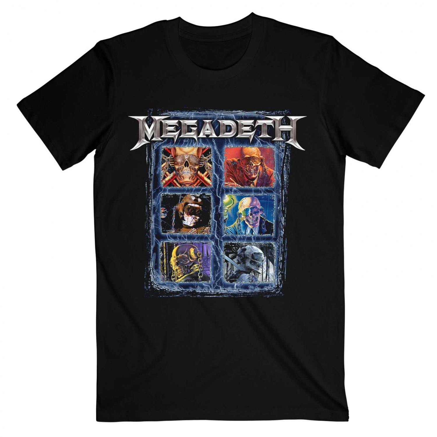 Megadeth Vic Head Grid Unisex T-Shirt