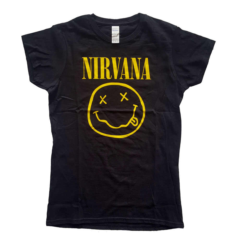 Nirvana Happy Face Ladies T-Shirt