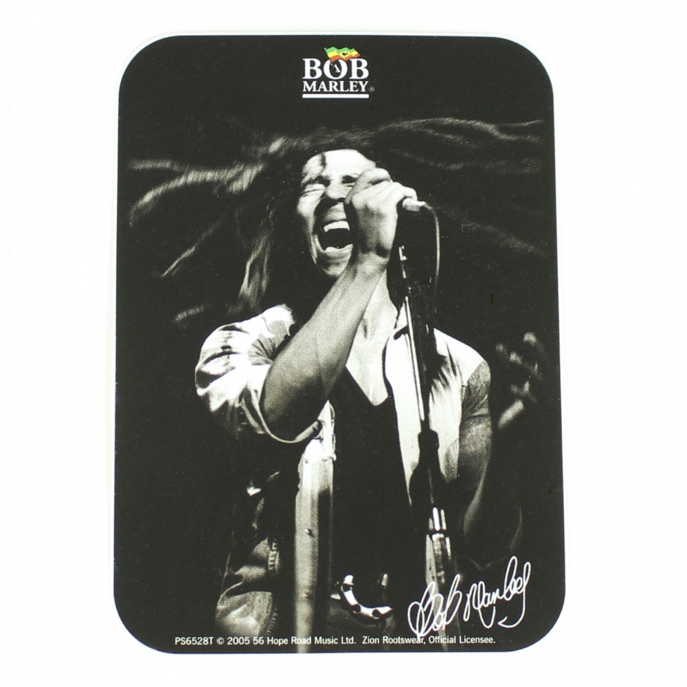 Bob Marley Singing Vinyl Sticker