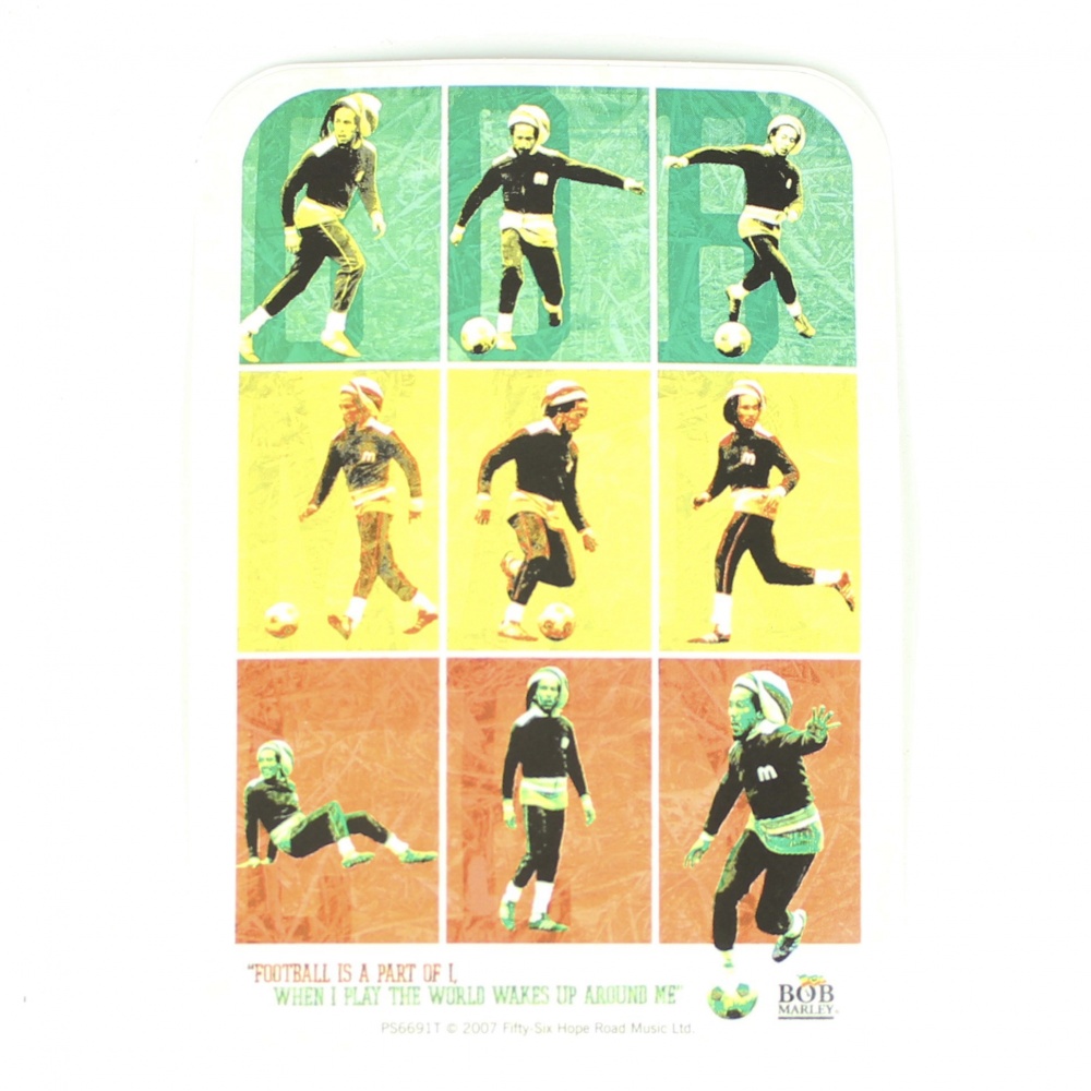 Bob Marley Football Vinyl Sticker