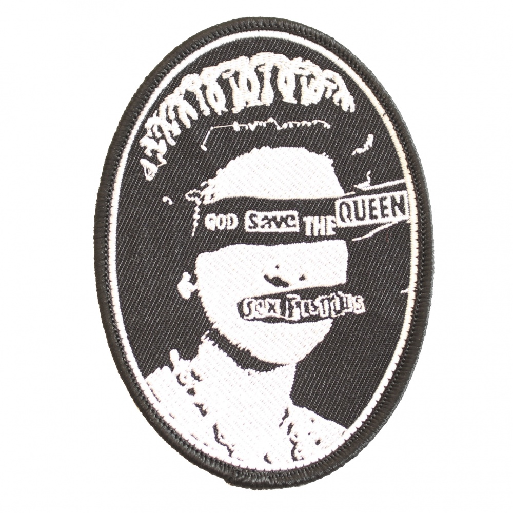 Sex Pistols God Save The Queen Oval Patch