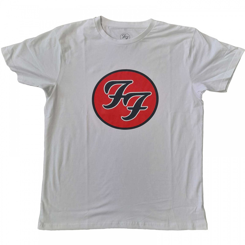 Foo Fighters FF Logo White Unisex T-Shirt