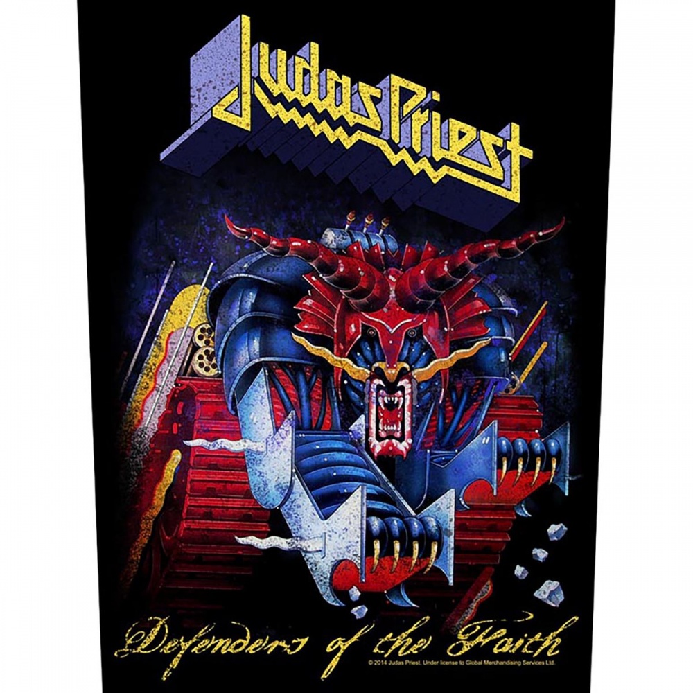 Judas Priest Defenders of The Faith Back Patch