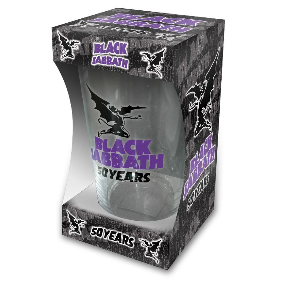 Black Sabbath 50 Years Beer Glass