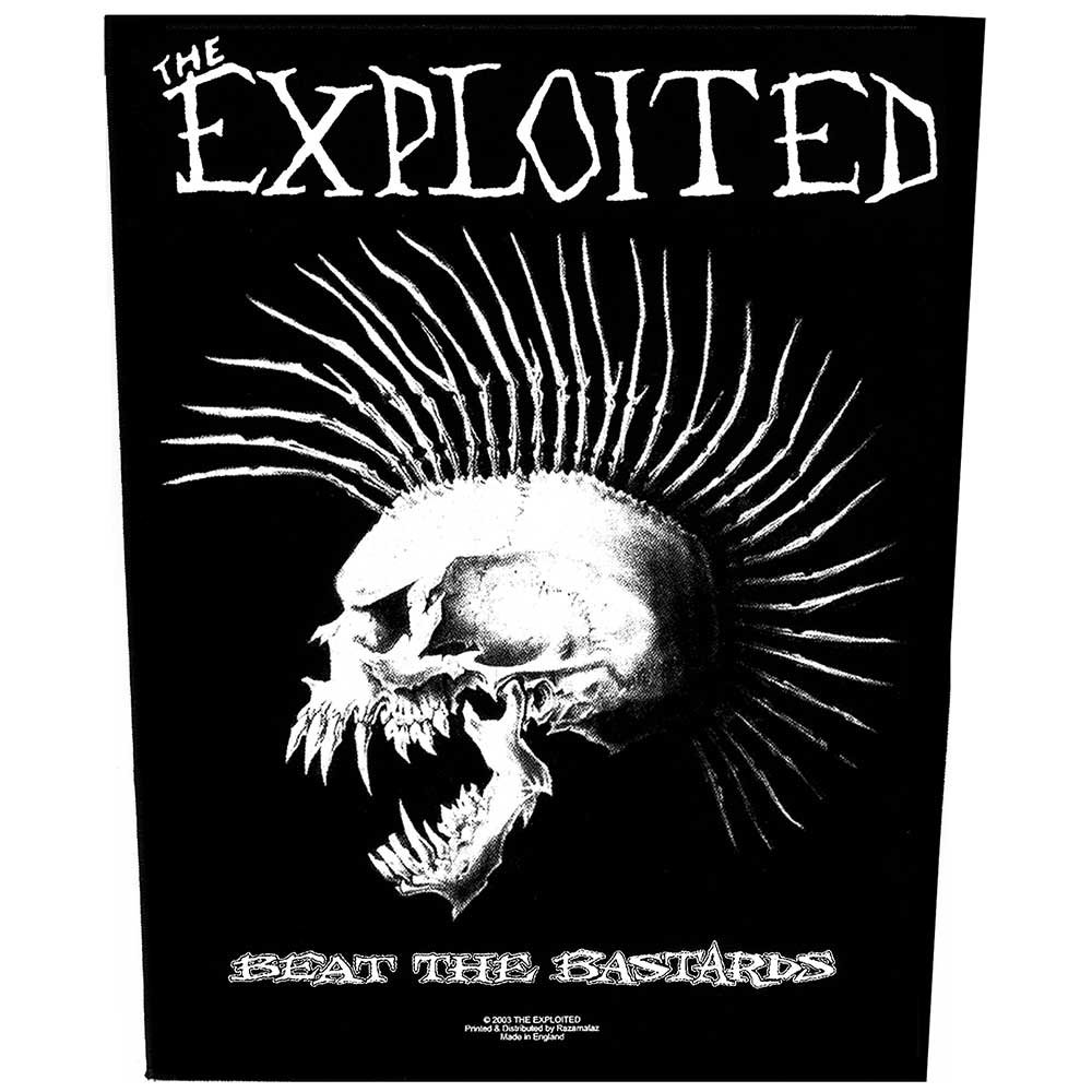 The Exploited Beat The Bastards Back Patch - Official Band Merch