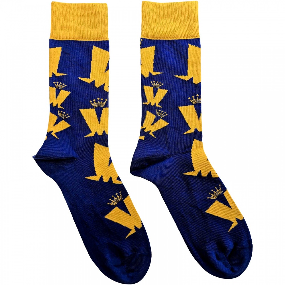 Madness Crown & M Logo Blue Socks (7-11)