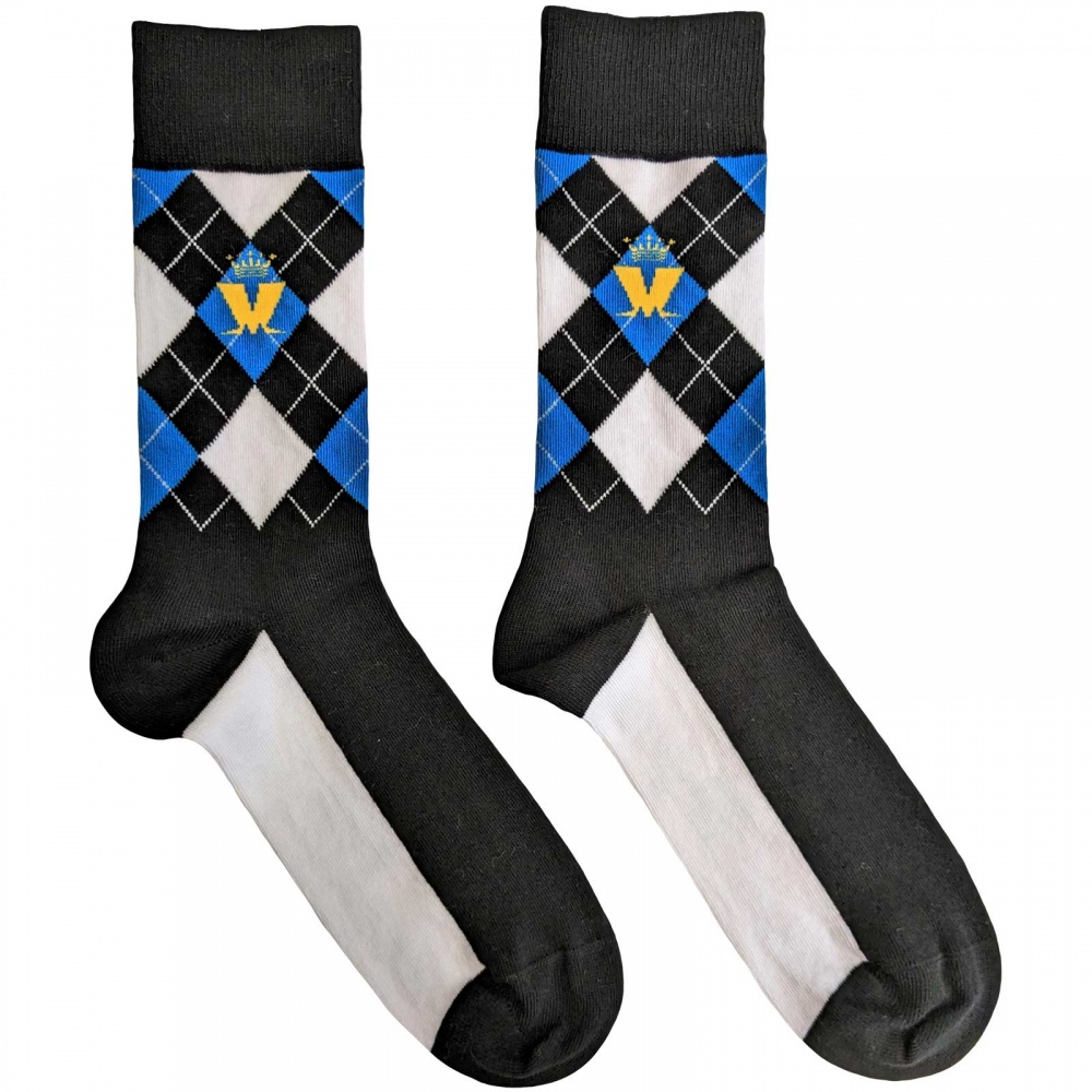 Madness Logo Blue Diamond Socks (7-11)