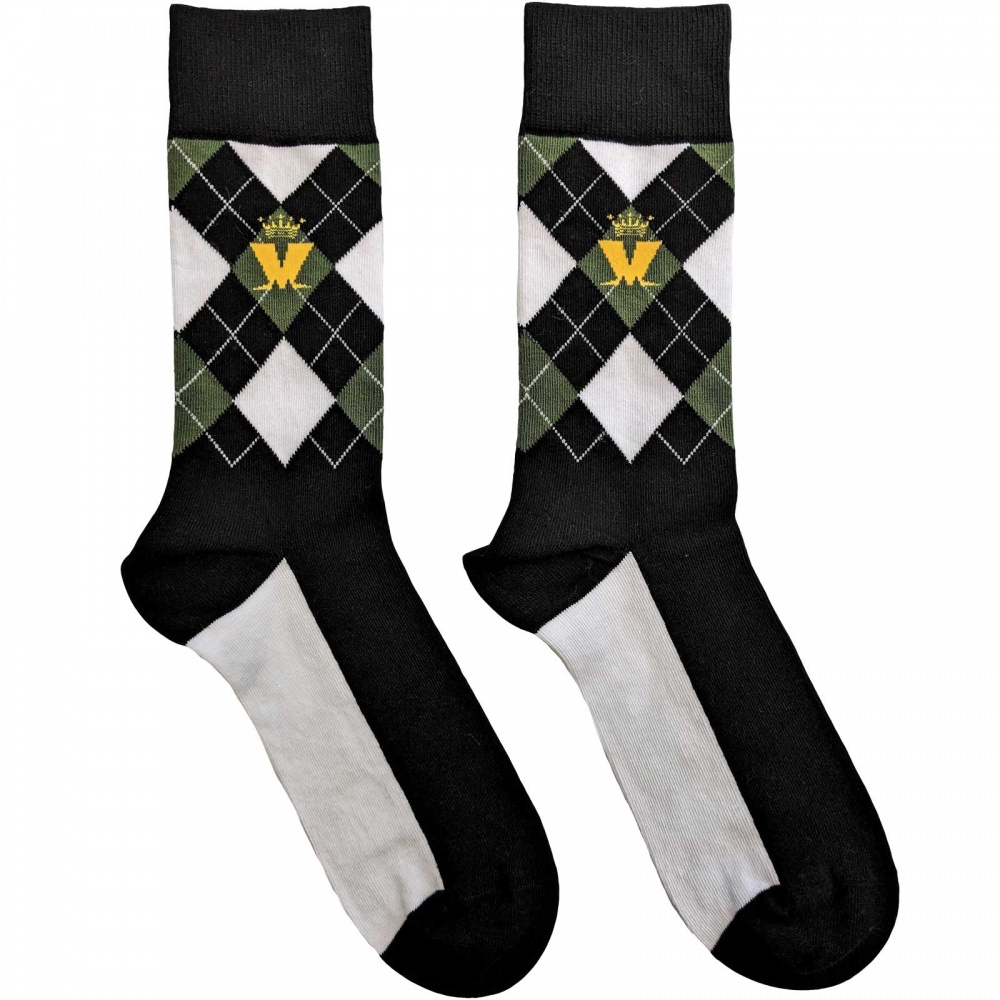 Madness Logo Green Diamond Socks (7-11)