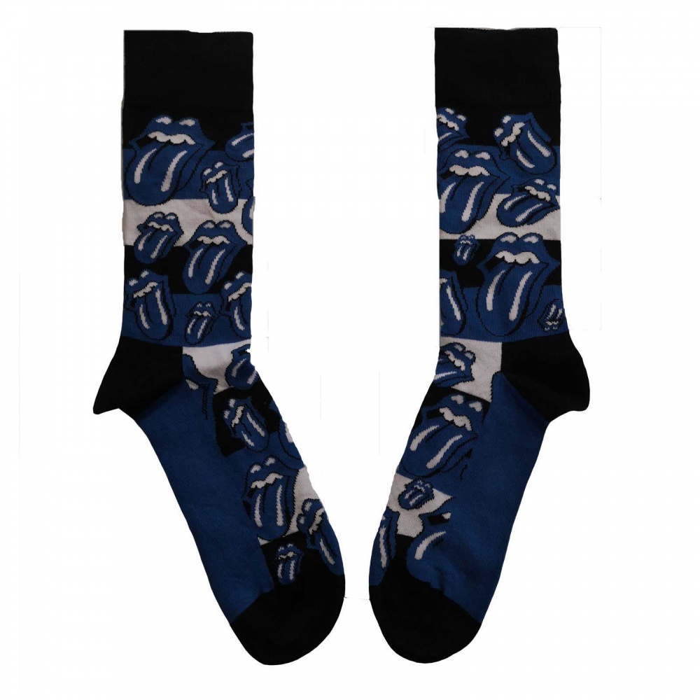 The Rolling Stones Blue Tongues Socks (7-11)