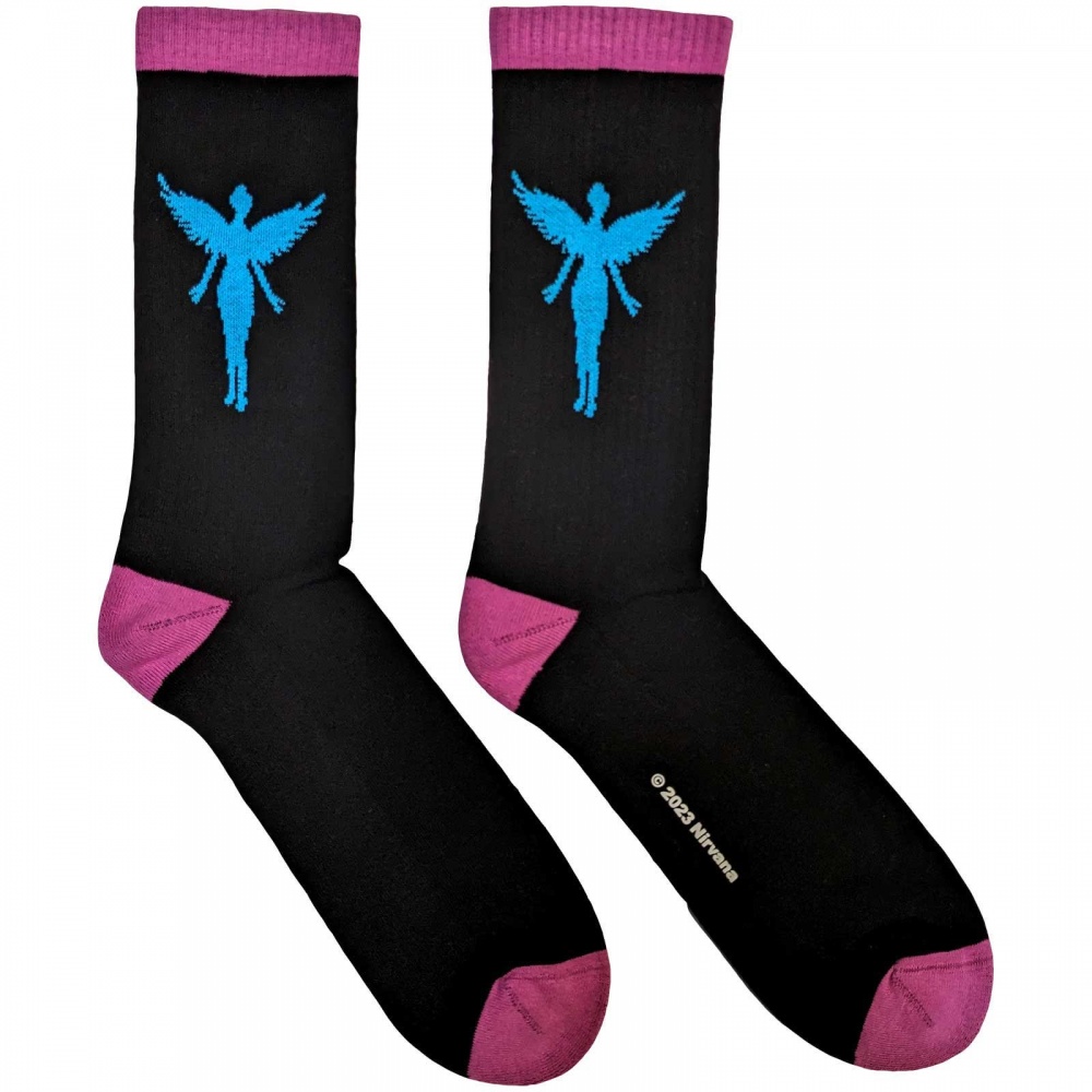 Nirvana In Utero Blue Angel Socks (7-11)